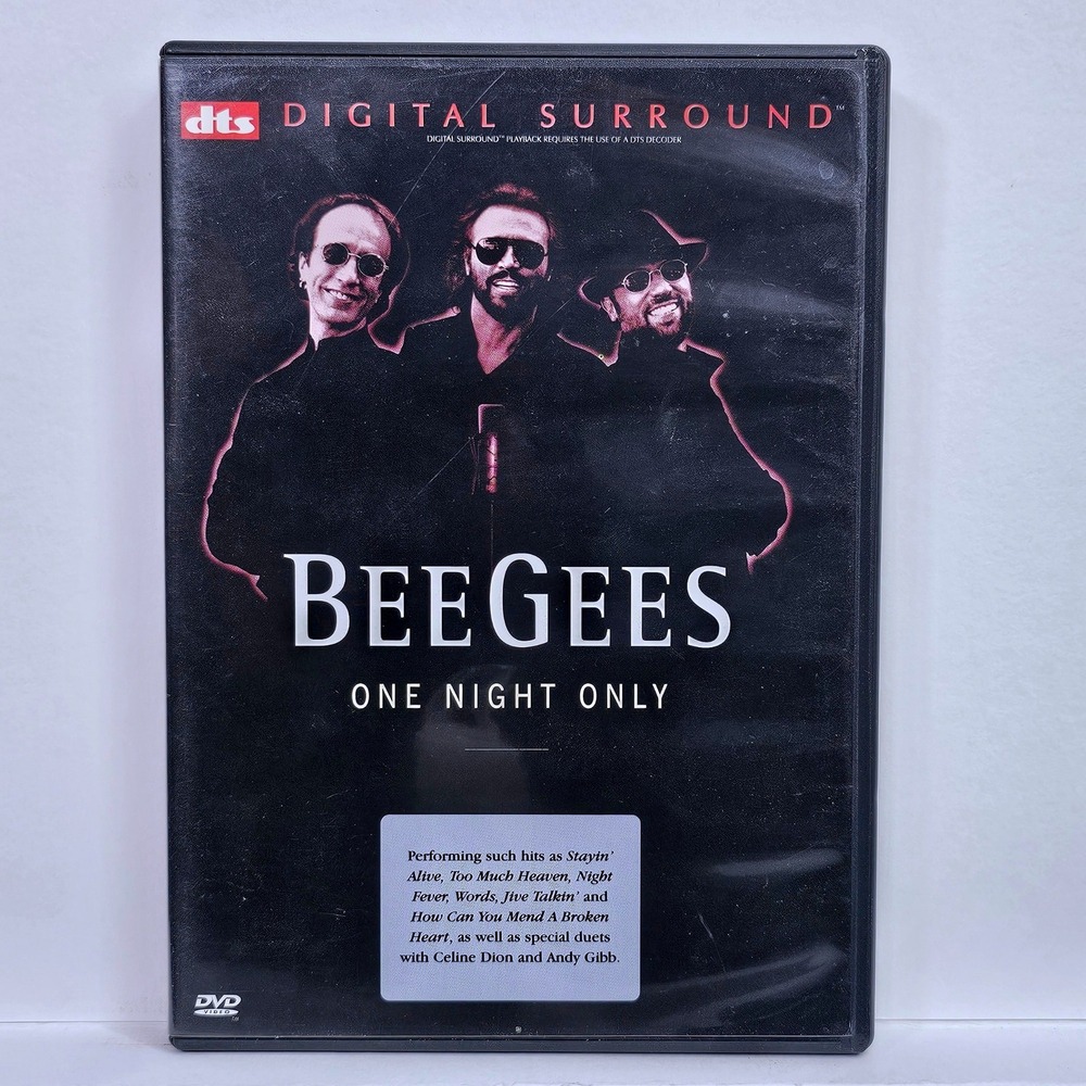 Bee Gees One Night Only‎ DVD Live Concert Las Vegas Celine Dion Surround Sound